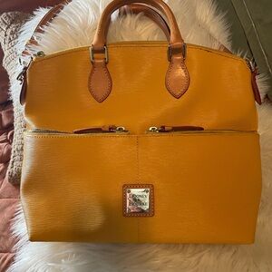 Dooney & Bourke Mustard Leather Satchel